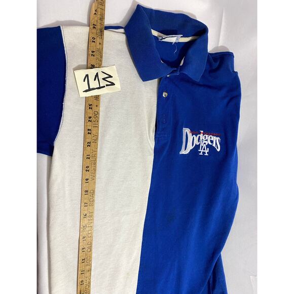 The Game Los Angeles Dodgers Polo – Blue & White Split Design Men’s Size Large - Picture 4 of 13